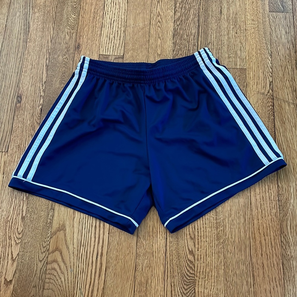 Adidas blue climalite shorts. Size small (8-10).